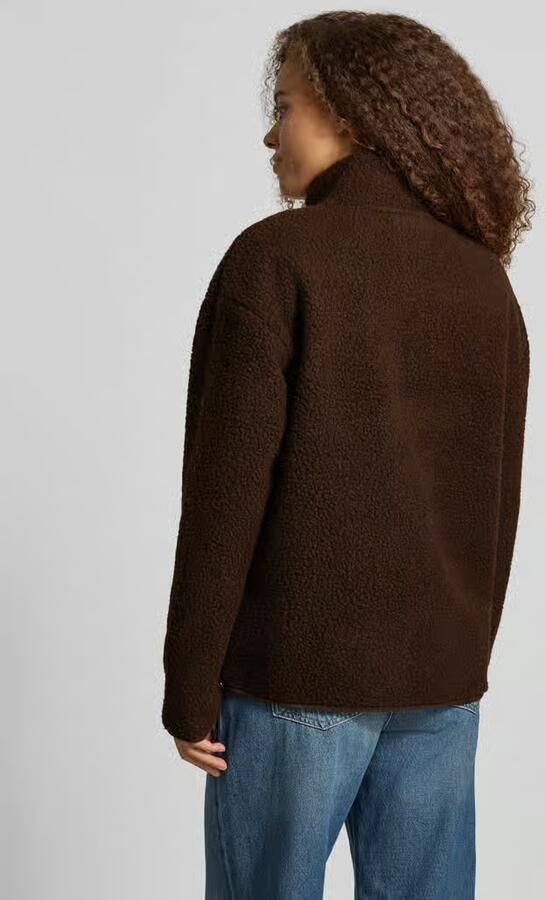 Pieces relaxed fit teddyjack met opstaande kraag model 'SAIDA' - Foto 3