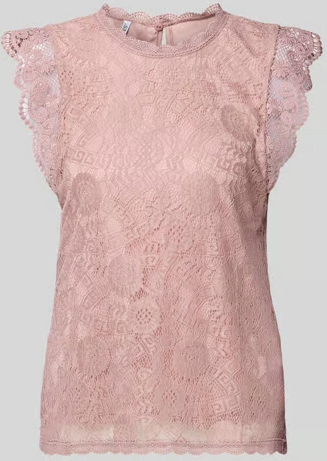 Pieces Shaped fit blousetop met kant model 'OLLINE' - Foto 10
