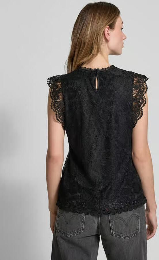 Pieces shaped fit blousetop met kant model 'OLLINE' - Foto 10