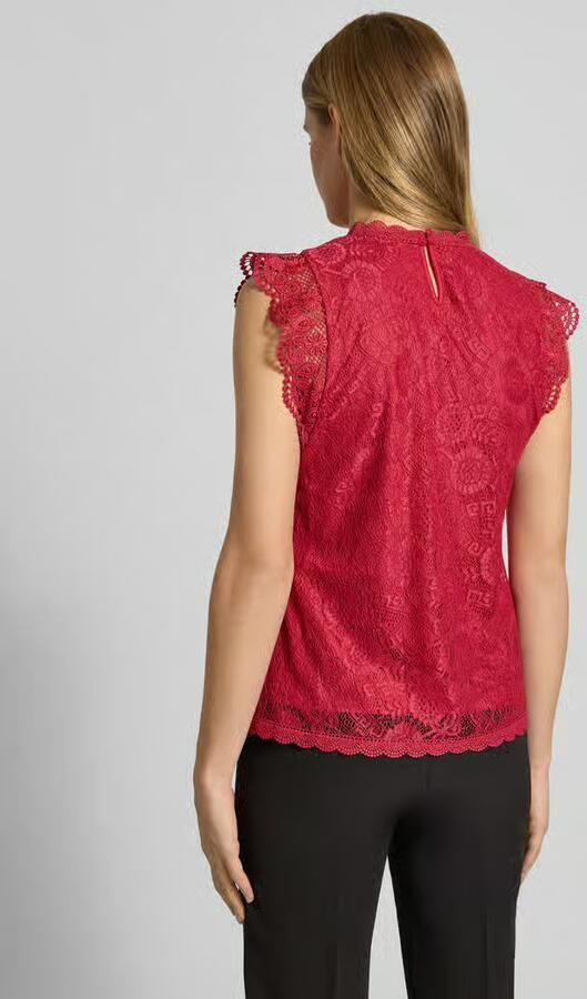 Pieces Shaped fit blousetop met kant model 'OLLINE' - Foto 4