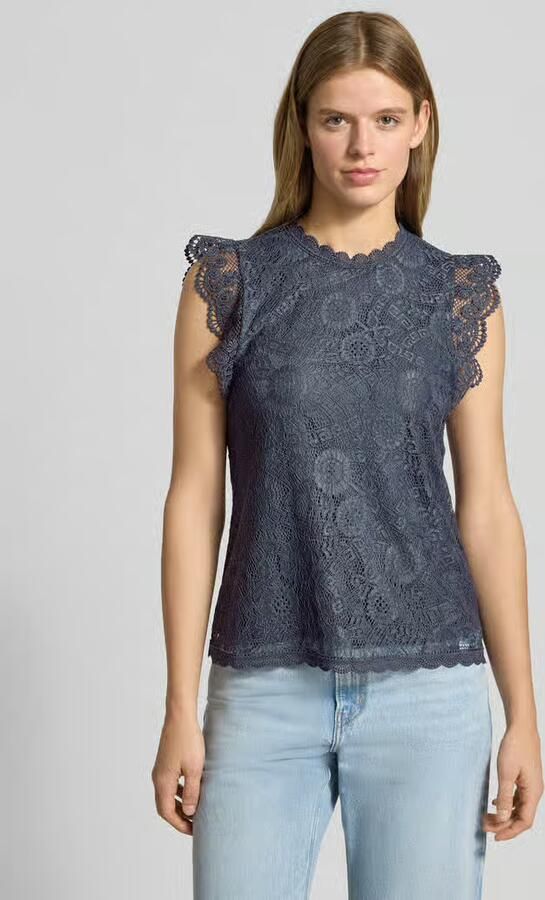 Pieces Regular fit blousetop met all-over motief model 'OLLINE' - Foto 4