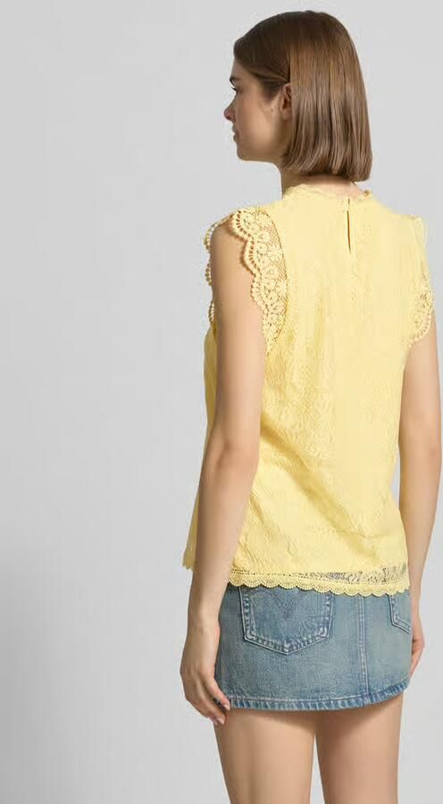 Pieces Shaped fit blousetop met kant model 'OLLINE'