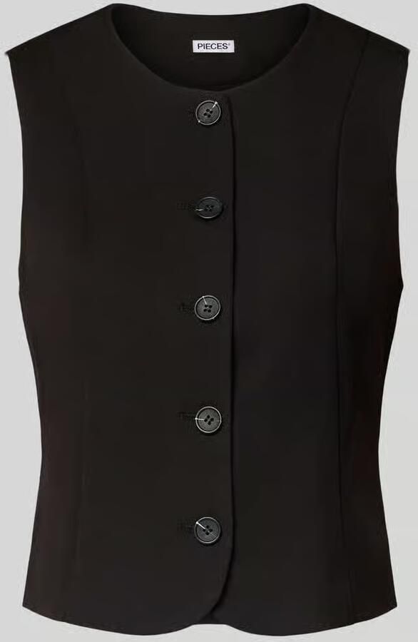 Pieces shaped fit bodywarmer met viscose model 'KAMIL' - Foto 3