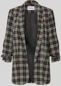 Pieces Shaped fit longblazer met sjaalkraag model 'BOSELLA'