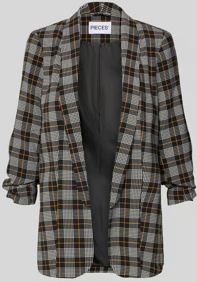Pieces Shaped fit longblazer met sjaalkraag model 'BOSELLA'