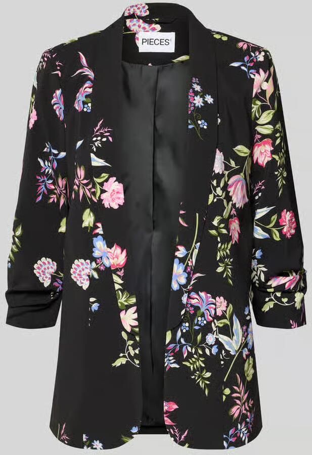 Pieces Regular fit lange blazer met all-over motief model 'BOSELLA' - Foto 9