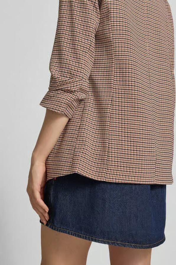 Pieces Regular fit lange blazer met all-over motief Model 'BOSELLA' - Foto 3