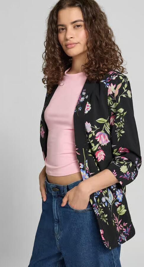 Pieces Regular fit lange blazer met all-over motief model 'BOSELLA' - Foto 10