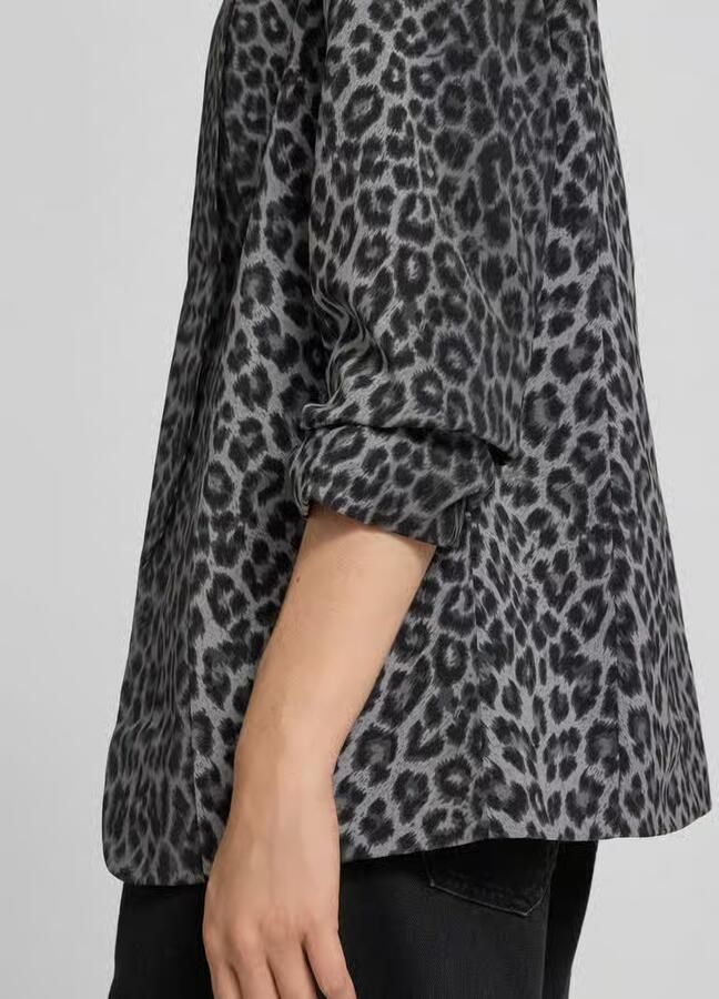 Pieces Regular fit lange blazer met all-over motief model 'BOSELLA' - Foto 4