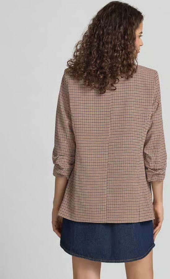 Pieces Regular fit lange blazer met all-over motief Model 'BOSELLA' - Foto 2
