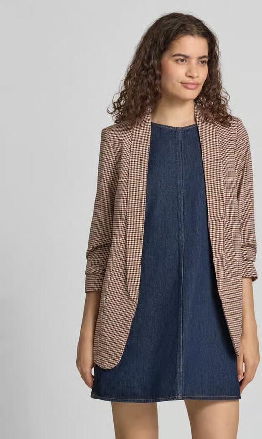 Pieces Regular fit lange blazer met all-over motief Model 'BOSELLA' - Foto 4
