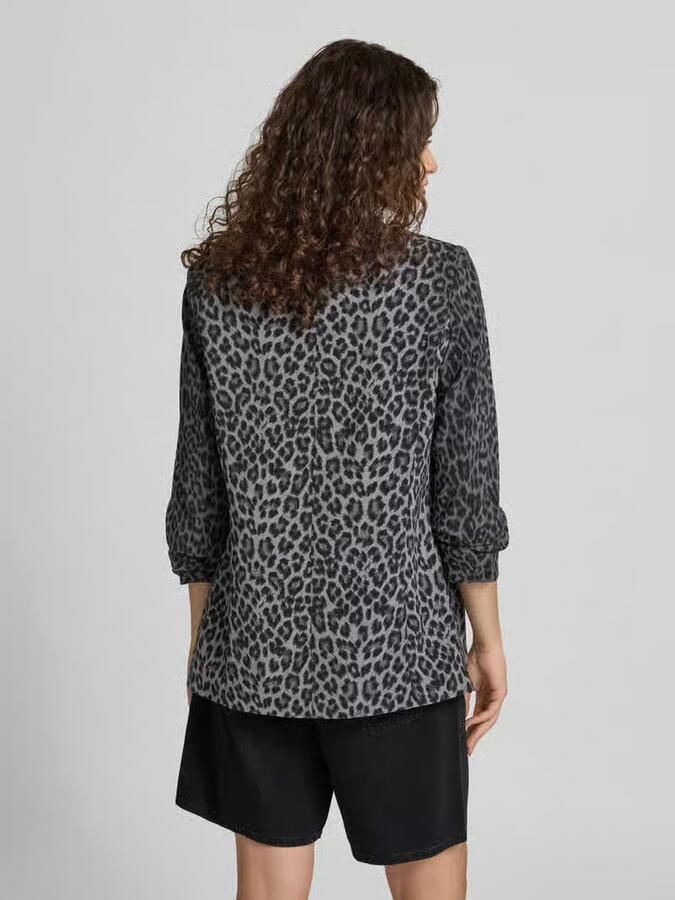 Pieces Regular fit lange blazer met all-over motief model 'BOSELLA' - Foto 6