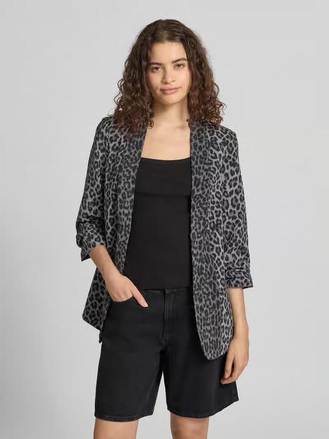 Pieces Regular fit lange blazer met all-over motief model 'BOSELLA' - Foto 7