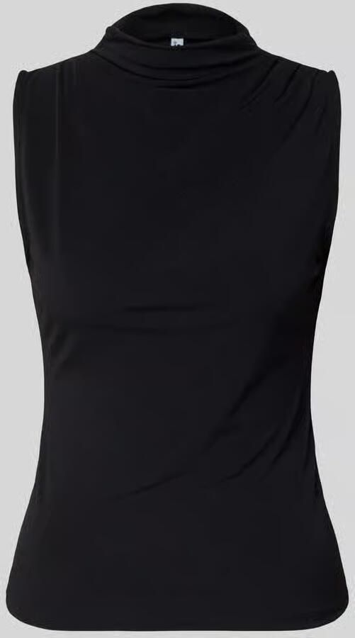 Pieces Regular fit top met opstaande kraag model 'MADISON' - Foto 3