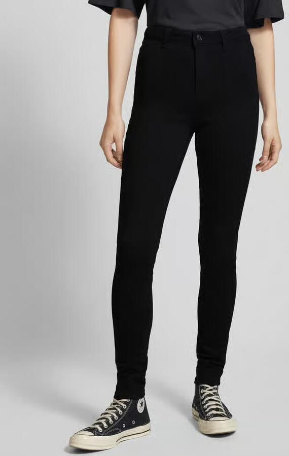 Pieces Jeansy o kroju slim fit z wysokim stanem i naszywką z logo - Foto 7