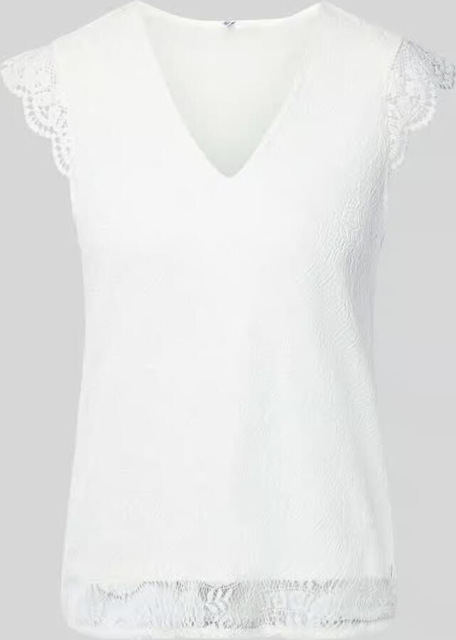 Pieces Kanten top PCOLLINE SL LACE V-NECK TOP WVN NOOS - Foto 4