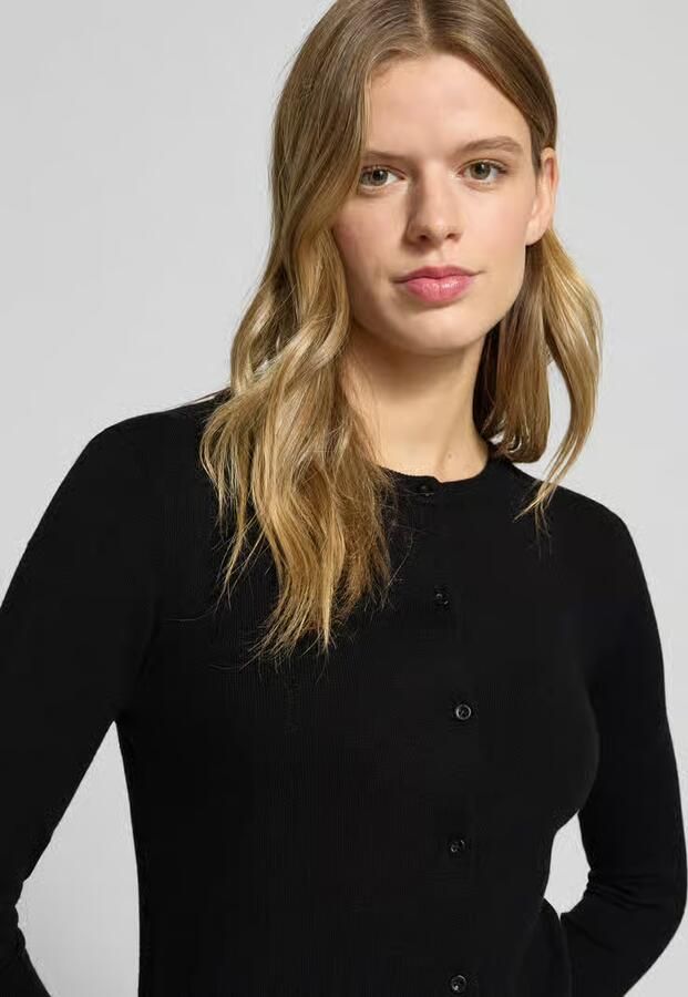 Pieces Slim fit gebreid jack van viscosemix model 'NORA' - Foto 6