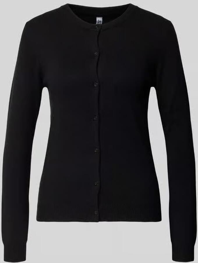 Pieces Slim fit gebreid jack van viscosemix model 'NORA' - Foto 4