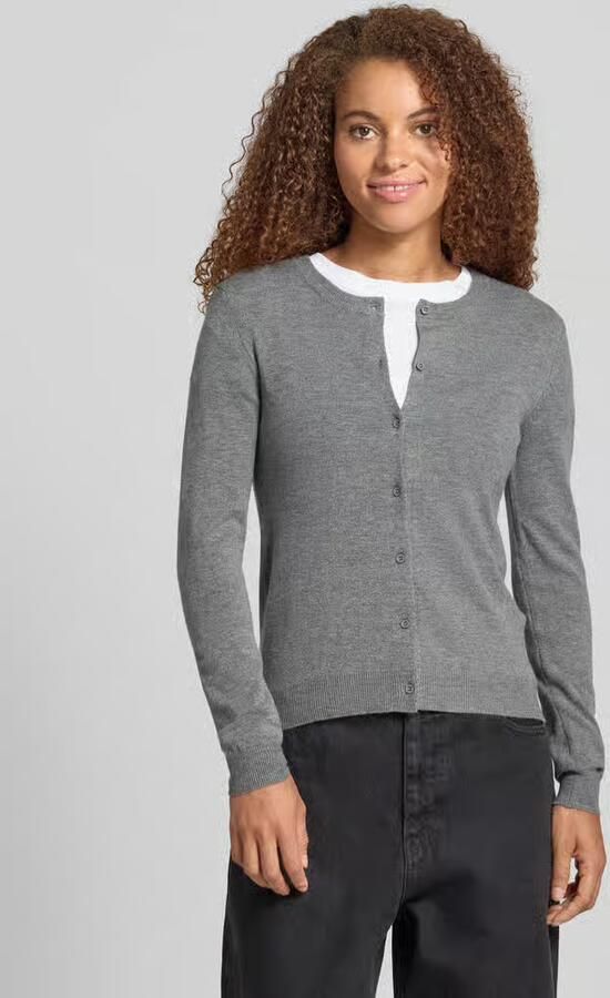 Pieces Slim fit gebreid jack van viscosemix model 'NORA' - Foto 8