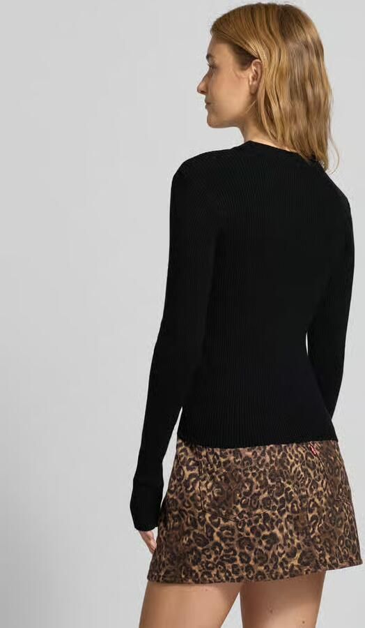 Pieces Slim fit gebreide pullover van viscosemix model 'MIRA' - Foto 2
