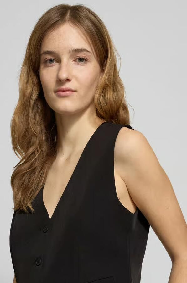 Pieces Slim fit gilet met gestileerde zakken model 'BOZZY VEST' - Foto 2