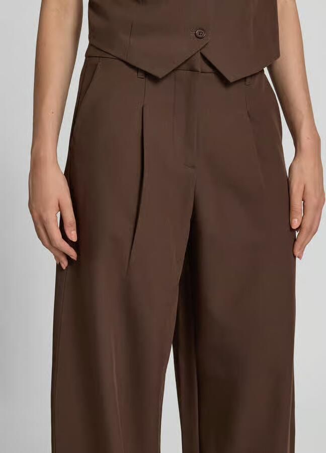 Pieces slim fit pantalon met viscose model 'BOSELLA'