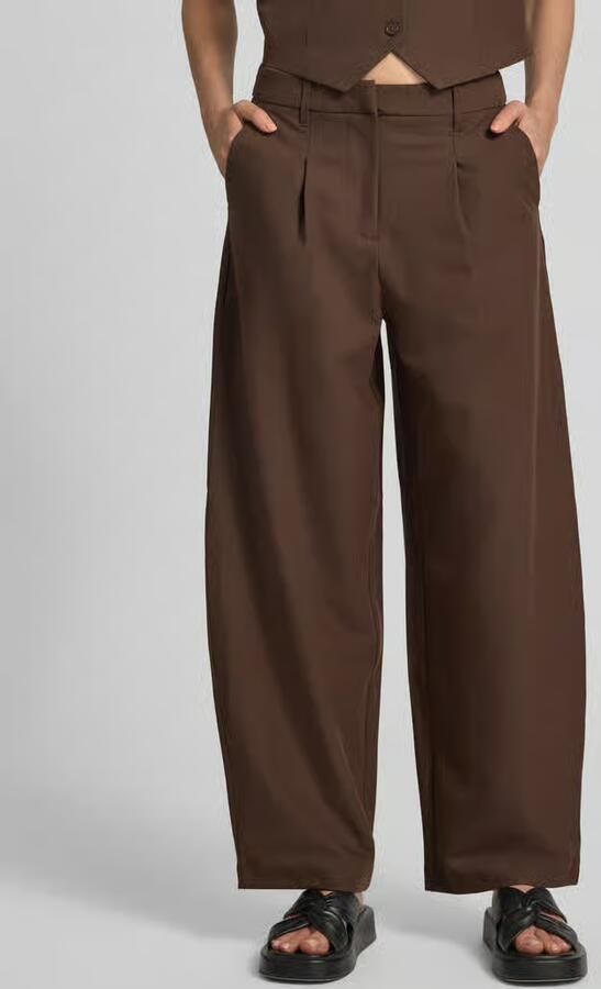 Pieces slim fit pantalon met viscose model 'BOSELLA' - Foto 5