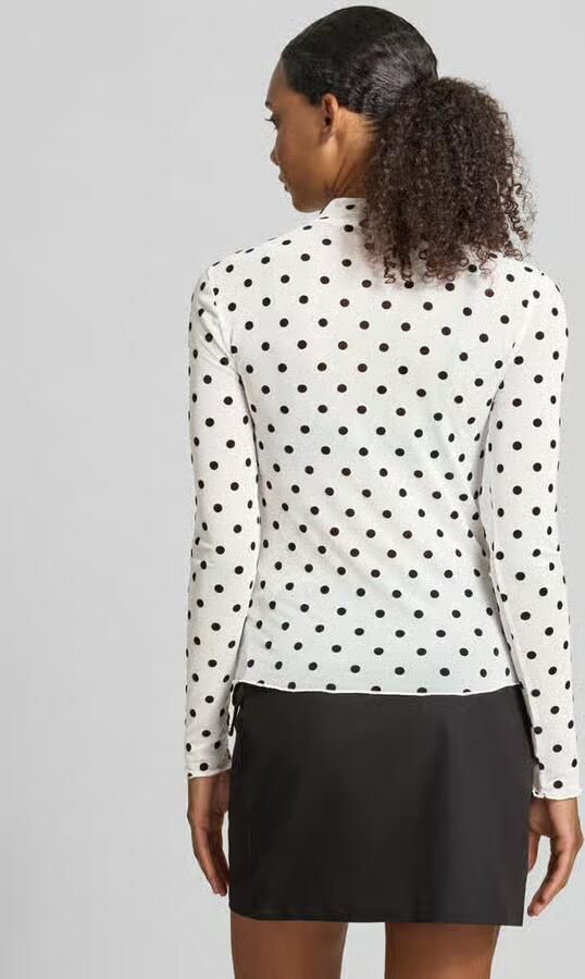 Pieces Slim fit shirt met lange mouwen met all-over motief model 'JESHI' - Foto 4