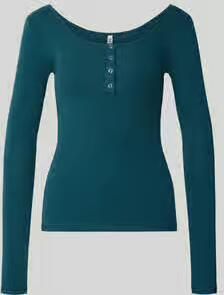 Pieces Slim fit shirt met lange mouwen van katoenmix model 'KITTE' - Foto 3