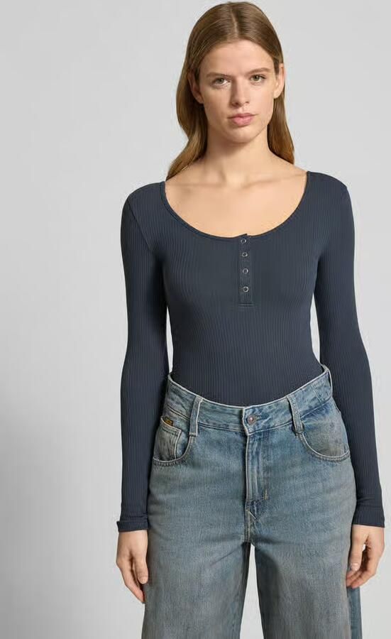 Pieces Slim fit shirt met lange mouwen van katoenmix model 'KITTE' - Foto 7