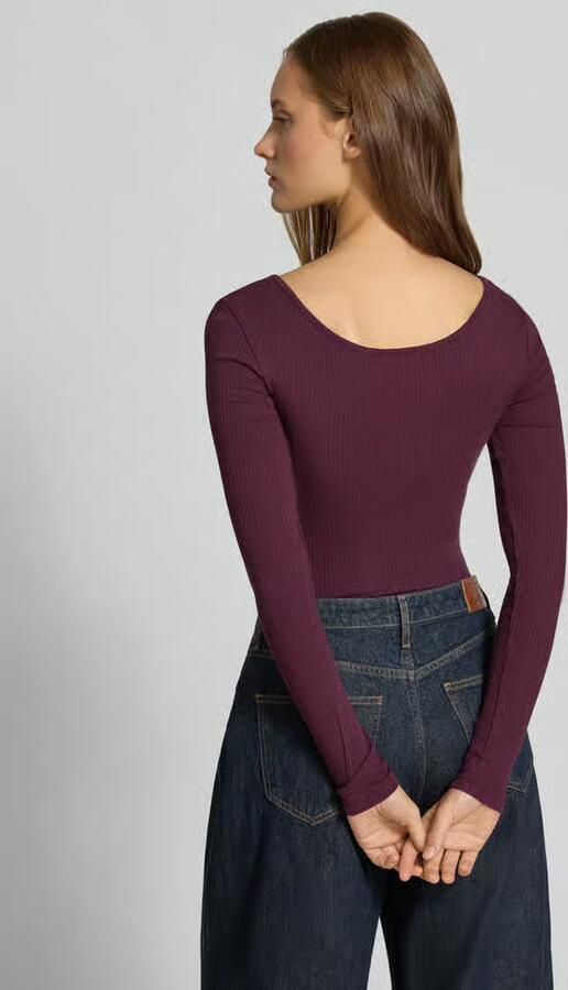 Pieces Slim fit shirt met lange mouwen van katoenmix model 'KITTE' - Foto 7