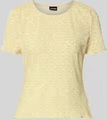 Pieces slim fit T-shirt met all-over motief model 'FLORA'