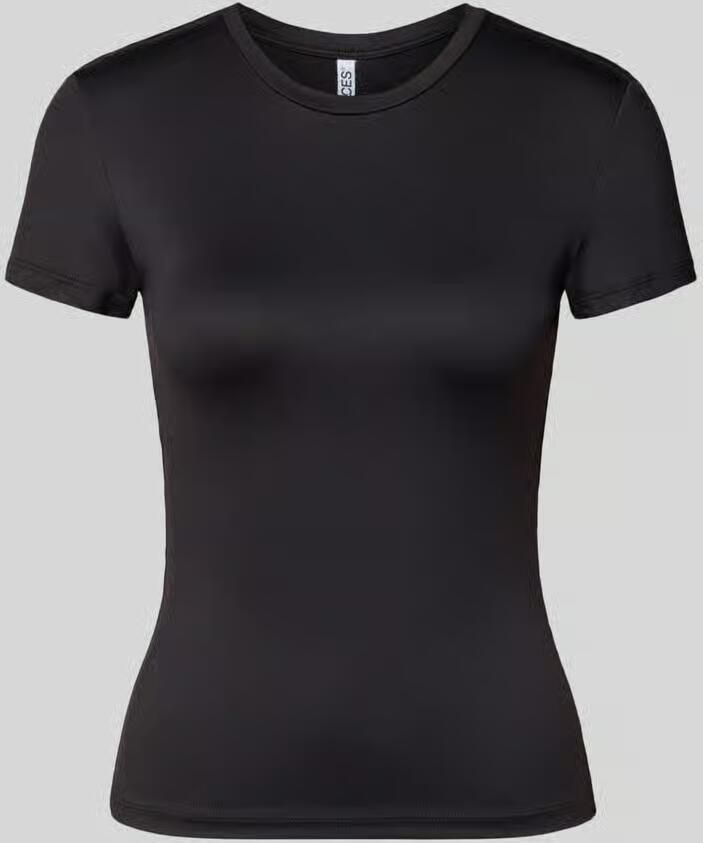 Pieces Slim Fit t-shirt met ronde hals model 'LULA'
