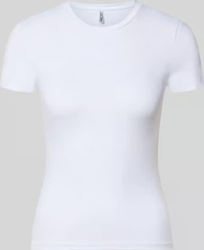 Pieces Slim Fit t-shirt met ronde hals model 'LULA'