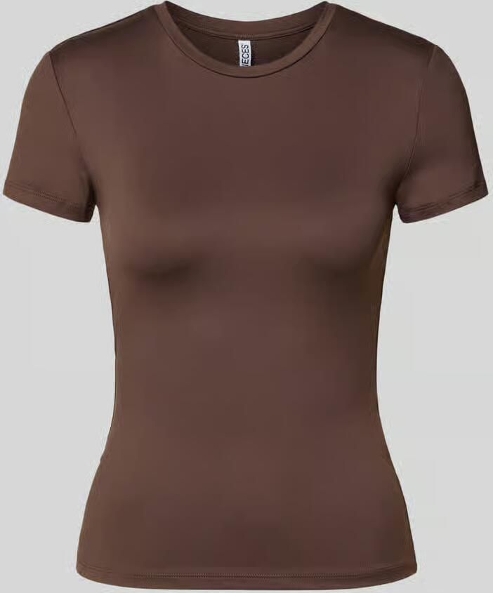 Pieces Slim Fit t-shirt met ronde hals model 'LULA' - Foto 4