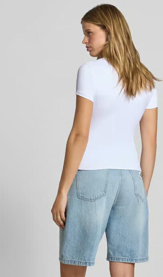 Pieces Slim Fit t-shirt met ronde hals model 'LULA'