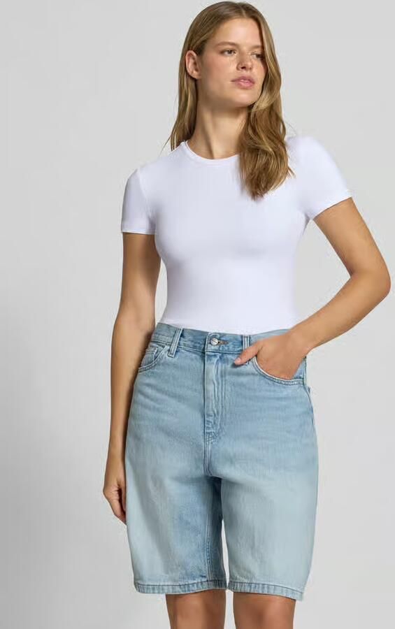 Pieces Slim Fit t-shirt met ronde hals model 'LULA' - Foto 3