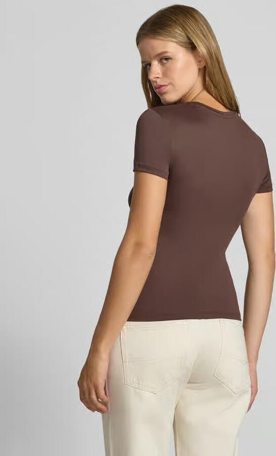 Pieces Slim Fit t-shirt met ronde hals model 'LULA' - Foto 5