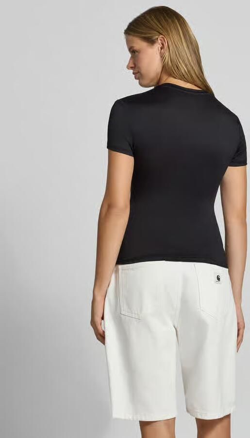 Pieces Slim Fit t-shirt met ronde hals model 'LULA' - Foto 3