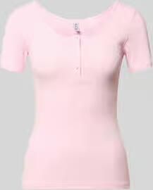 Pieces slim fit T-shirt van katoenmix model 'KITTE'