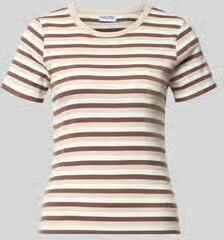 Pieces slim fit T-shirt van katoenmix model 'MAY'
