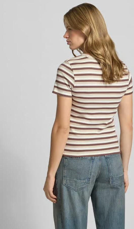 Pieces slim fit T-shirt van katoenmix model 'MAY' - Foto 2