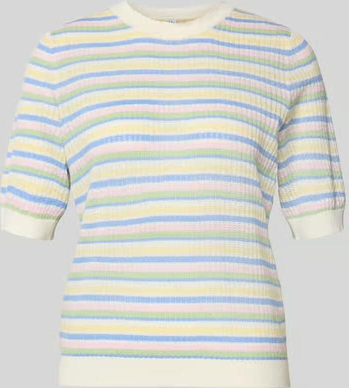 Pieces slim fit T-shirt van pure biologisch katoen model 'DIANA' - Foto 2