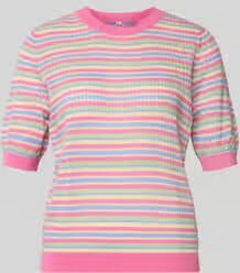 Pieces slim fit T-shirt van pure biologisch katoen model 'DIANA'