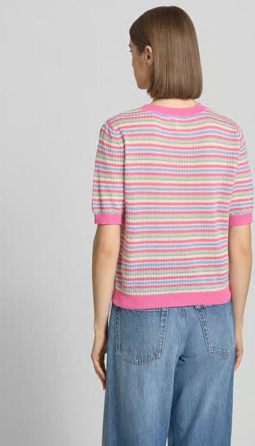 Pieces slim fit T-shirt van pure biologisch katoen model 'DIANA'