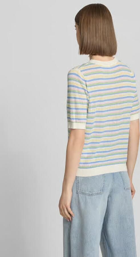 Pieces slim fit T-shirt van pure biologisch katoen model 'DIANA'