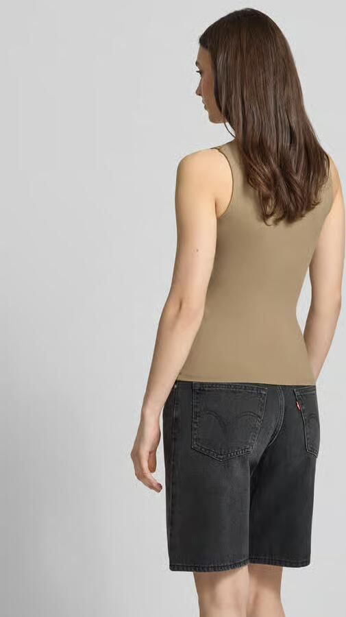 Pieces slim fit tank top met u-hals model 'LULA' - Foto 3
