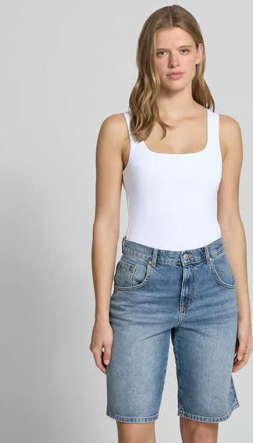 Pieces slim fit tank top met u-hals model 'LULA' - Foto 3