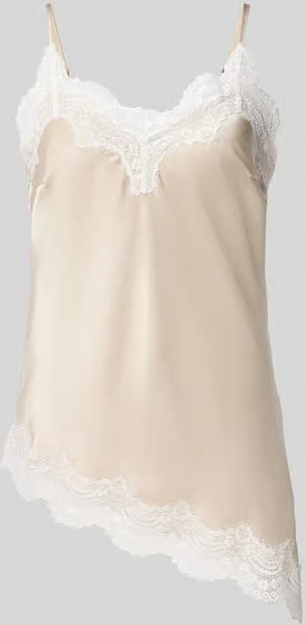 Pieces slim fit tanktop met kant model 'JESSA' - Foto 3