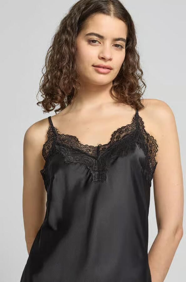 Pieces slim fit tanktop met kant model 'JESSA' - Foto 2